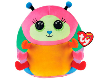 М'яка іграшка SQUISH-A-BOOS Жучок CATERPILLAR 20 см. TY 39237