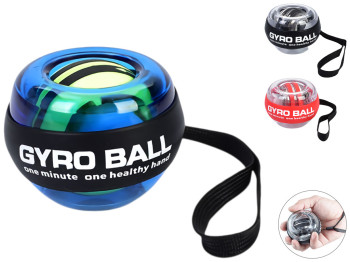 Эспандер кистевой гироскопический Gyro Ball, 70-55 мм, светло, 4 цвета (цена за 1шт)