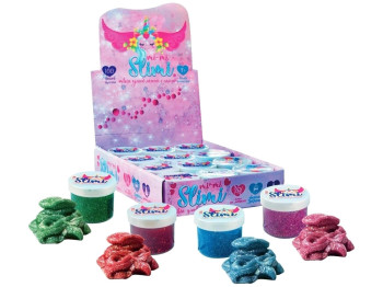 Слайм игрушечный с глитером Mi-mi Slimi, 100 г, блестящий, Strateg