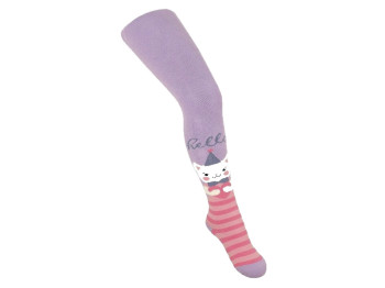 Колготи дитячі демісезонні бавовняні класичні бузкові. Розмір 16. Зріст 104-110. Kid Step MS5001_133