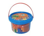 Набір креативної творчості Кінетичний пісок KidSand банка 600грам, Danko Toys Уцінка
