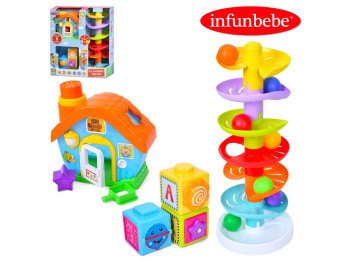 Игра 3в1 домик, лабиринт. Infunbebe PL1016-PL2041-PL2052
