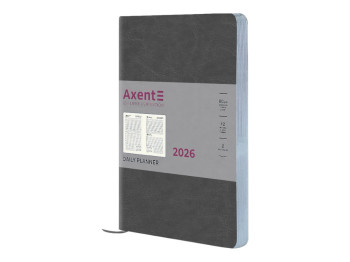 Ежедневник Axent Partner City Soft 2026, А5, серый
