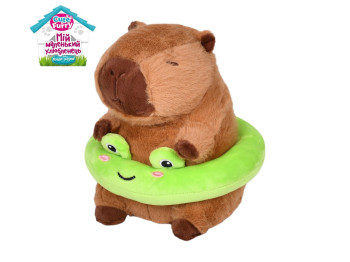Игрушка мягкая Капибара с зеленым кругом