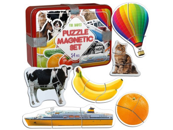 Набір магнітів 4in1 Magnetic Gift puzzle for baby 54 шт. Magdum ML4031-62 EN