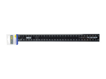Линейка пластиковая BUROMAX, 30 см, черная
