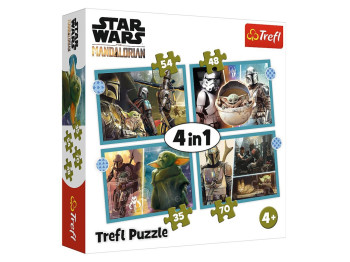Пазл 4 в 1 Trefl Star Wars Мандолорец