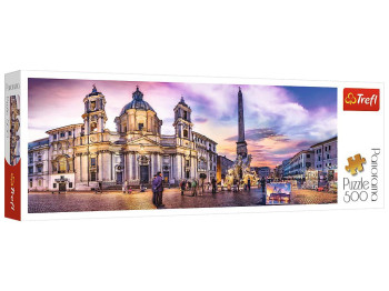 Пазл Trefl Panorama Площадь Навона Рим, 500 элементов