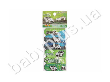 Закладка д-книг магнитная (цена за упаковку 6 шт) KIDIS Sport Car