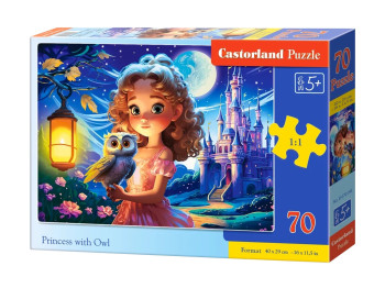Пазли Принцеса з совою, 70 елементів, Castorland B-070190