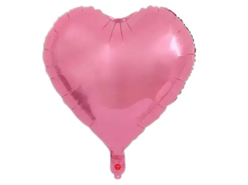 Фольгированный воздушный шарик Сердце розовый. MegaZayka 2008
