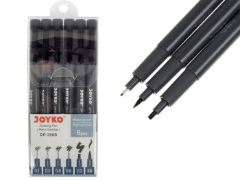 Набор ручек капилярных 6 шт. JOYKO DP-298S