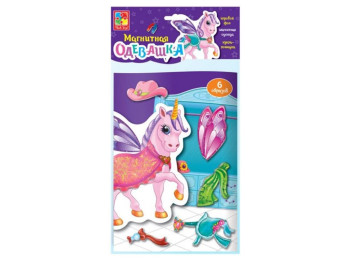 Магнітна гра, Єдиноріг, 18 елементів, Vladi Toys