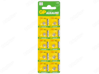 Батарейка алкалінова GP Alkaline cell 164 LR620 1.5V для годин (ціна за лист 10шт) 4891199025372