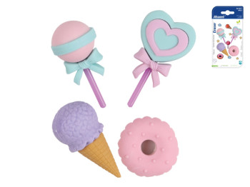 Набор стирающих резинок Sweet, 4 штуки