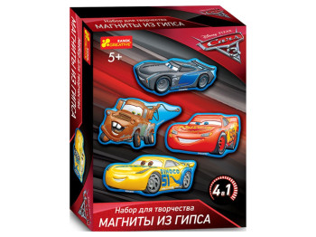 Набір для творчості Гіпс на магнітах Тачки 3, Disney, Ranok Creative