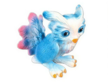 Сова игрушечная мифическая PL127-1242, 4 см, декоративная фигурка
