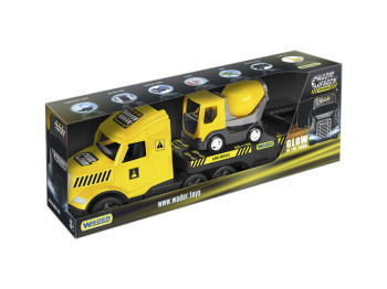 Машинка бетономешалка Magic Truck Technic 78 см, вращающийся барабан, Wader