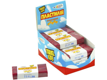 Пластилін восковий, рожевий, Гамма 333111 (ціна за 1шт)
