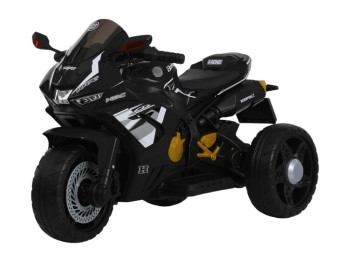 Електромотоцикл дитячий M 6220ELR-2, чорний, зі світлом, музикою та Bluetooth, Bambi Racer