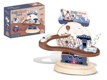 Конструктор электрический Ferris Wheel Track 18 см, движение и подсветка, музыкальный