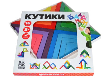 Уголки-балансиры, 16 деталей , Igroteco