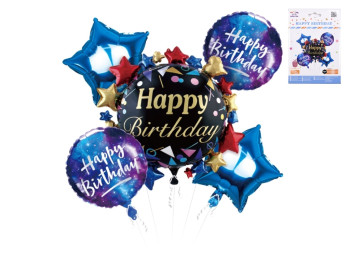 Набор фольгированных шариков "Happy Birthday", 67 см, 5 шт