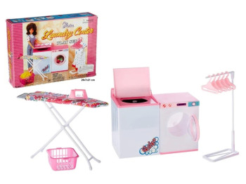 Игровой набор Laundry Center со стиральной машиной, гладильной доской и корзиной