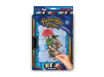 Набор для творчества Вышивка гладью по номерам на розтяжке, Danko Toys