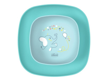 Набор тарелок Dish Set, 12м+, 2 предмета, голубой, Chicco