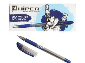 Ручка масляная синяя Max Writer Evolution. Hiper HO-335-ES