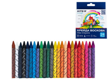 Крейда воскова Classic 24 кольори, Kite