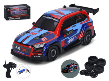 Машина 36903 радіок.2,4G,акум,26,5см,1:16,дрифт,світло,корпус не б'ється,доп.колеса,4х4,USBзар.,2кол