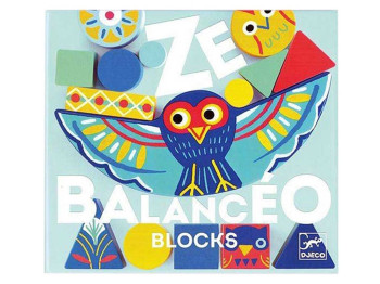 Набір дерев'яних геометричних фігур Ze Balanceo. Djeco DJ06433