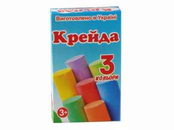 Крейда асфальтна 3 кольори кругла. Люкс Колор КРУ 3