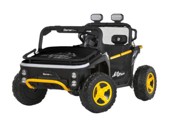 Електромобіль джип M 6282EBLR-2, 24V, 2×65W, Bluetooth, USB, EVA колеса, чорний, Bambi