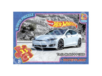 Пазли картонні Hot Wheels, 35 елементів, G-Toys