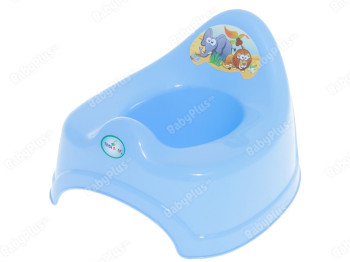 Горшок с музыкой голубой Сафари. Tega Baby PO-039-126
