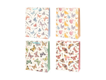 Пакет подарунковий паперовий S Butterflies 18х24х8 см, R90834-S
