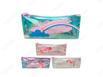 Пенал с блестками Unicorn 20х8х3 см, ST01740