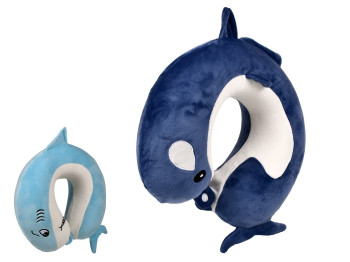 Подушка-подкова ортопедическая дорожная Dolphin, 30x25 см, полиэстер/PU, R32620, 2 вида