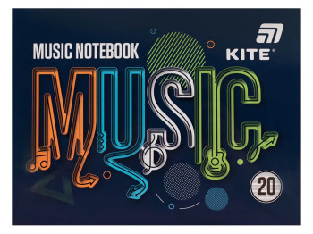 Тетрадь для нот Kite Music K26-405, A5, 20 листов