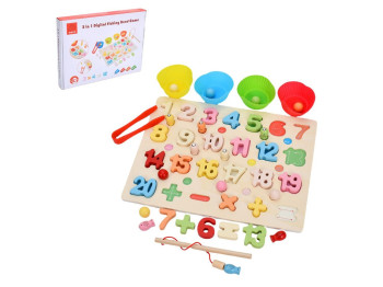 Деревянная игрушка Многофункциональная доска. MD 0826