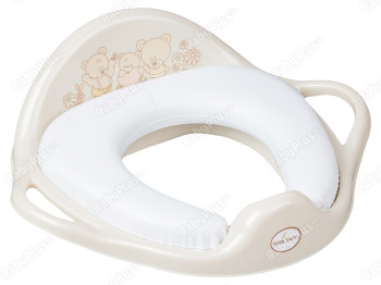 Туалетное сиденье Мягкое Мишки бежевое. Tega Baby MS-020-119