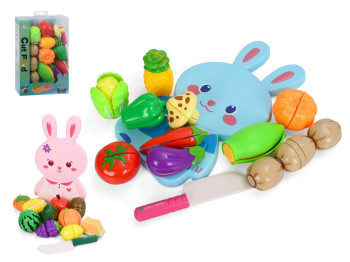 Игровой набор продуктов на липучках с доской и ножом, 2 вида