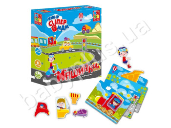 Прості ігри з магнітами Машинки, Vladi Toys