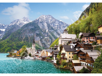 Пазли картонні 1500 елементів серія 3 Alpine Town, Danko Toys