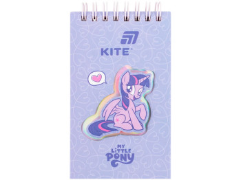 Блокнот на спіралі My Little Pony, 80 аркушів, у лінію, подвійна обкладинка, Kite