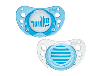 Пустышка латексная голубая Physio Air 2 шт, Chicco
