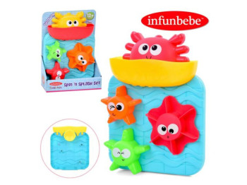 Игра для купания водопад WPK333, с крабом-ковшиком, на присосках, Infunbebe